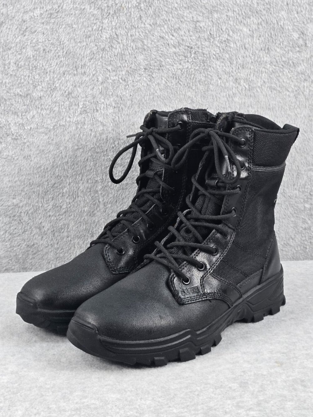 5.11 Tactical Boots Mens 10 Speed 3.0 Urban Black Leather Canvas Workwear Zip